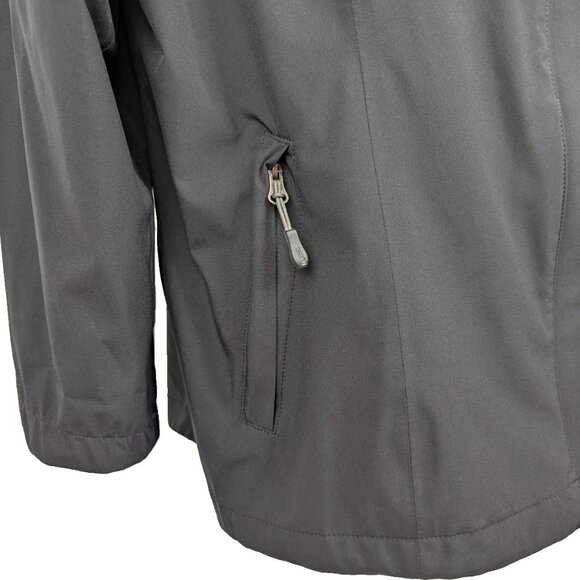 32 Degrees Cool Women’s Large Black Hooded Soft Shell Jacket Lightweight Stretch - Picture 6 of 10